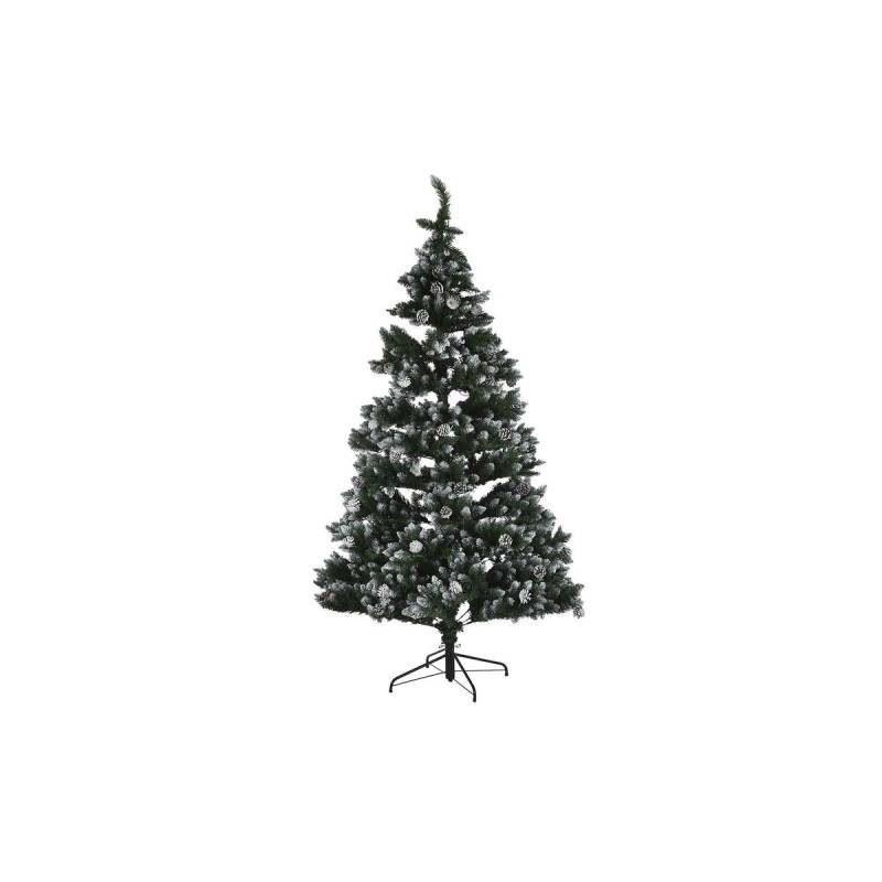 Sapin de Noël DKD Home Decor Lumière LED Vert Métal Polyéthylène 130 x 130 x 218 cm