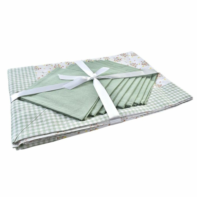 Service de linge de table DKD Home Decor Fleurs 150 x 250 x 0