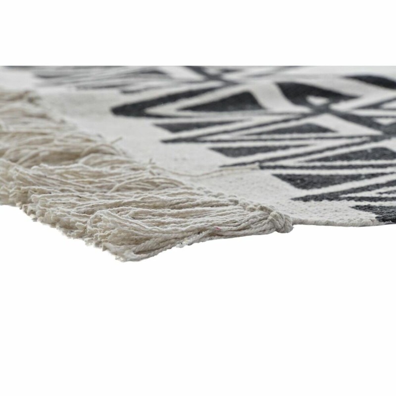 7 cm Noir Polyester Coton Blanc Ikat Boho