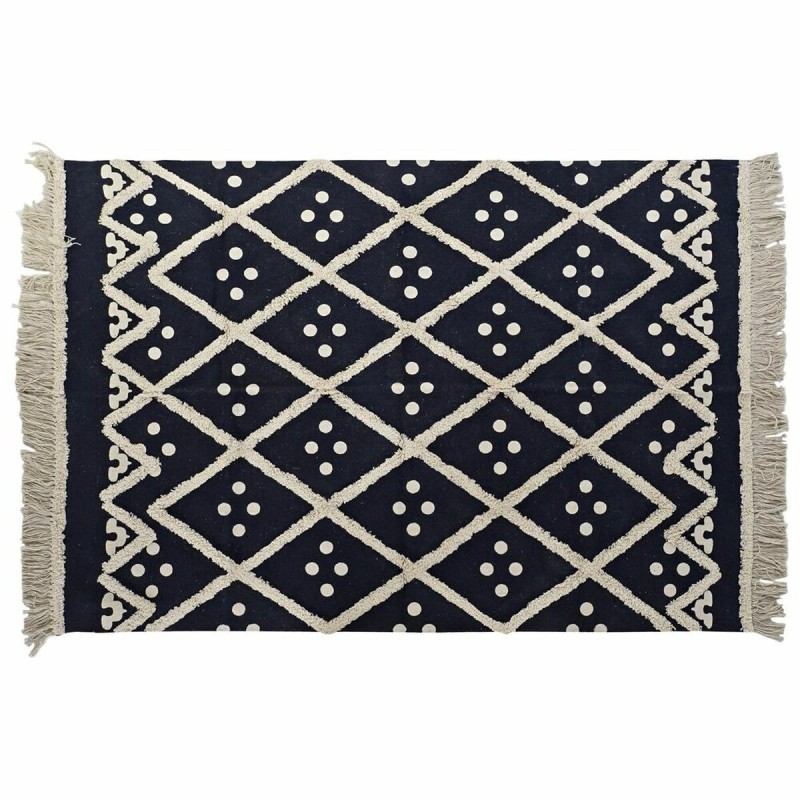 Tapis DKD Home Decor Beige Blue marine (160 x 230 x 1 cm)