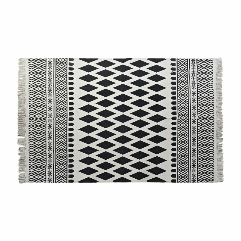 Tapis DKD Home Decor Noir Blanc (120 x 180 x 0