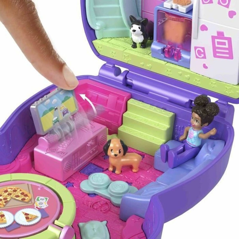 Playset Polly Pocket PUPPY PYJAMA PARTY BOX