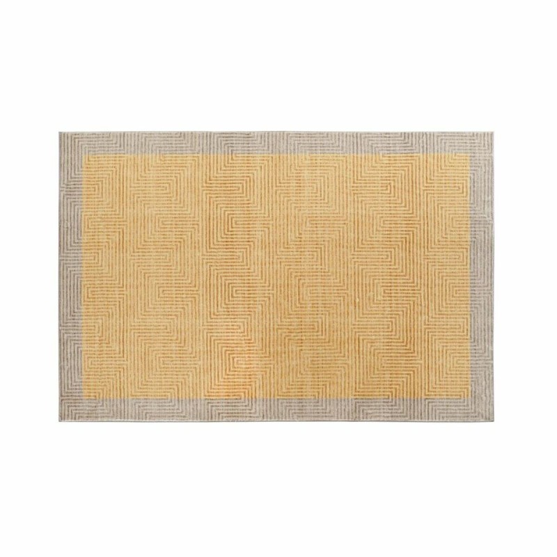 Tapis DKD Home Decor Jaune Marron Clair (120 x 180 x 0