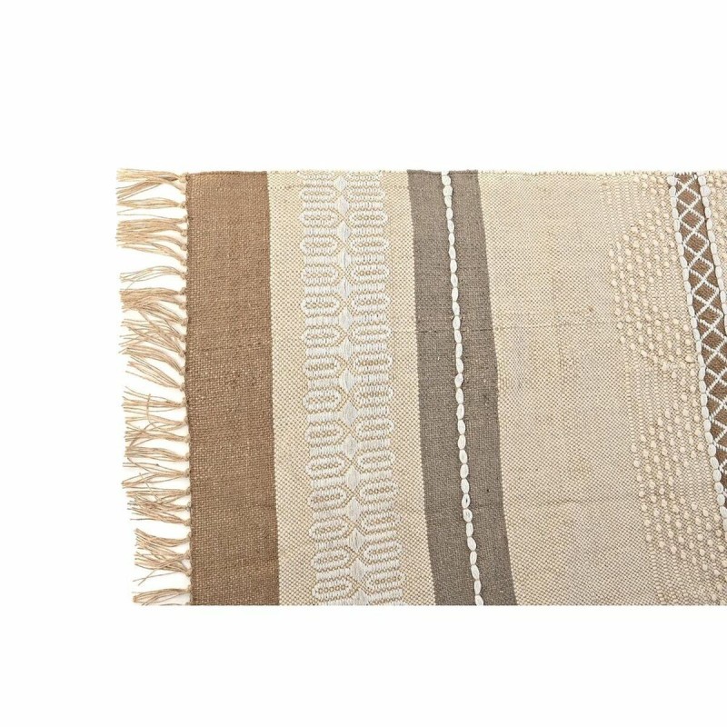 Tapis DKD Home Decor Marron Polyester Coton (117 x 198 x 0,7 cm)