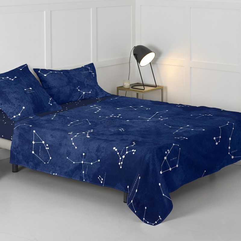 Drap HappyFriday Blanc Cosmos Multicouleur 240 x 270 cm (Cosmos)