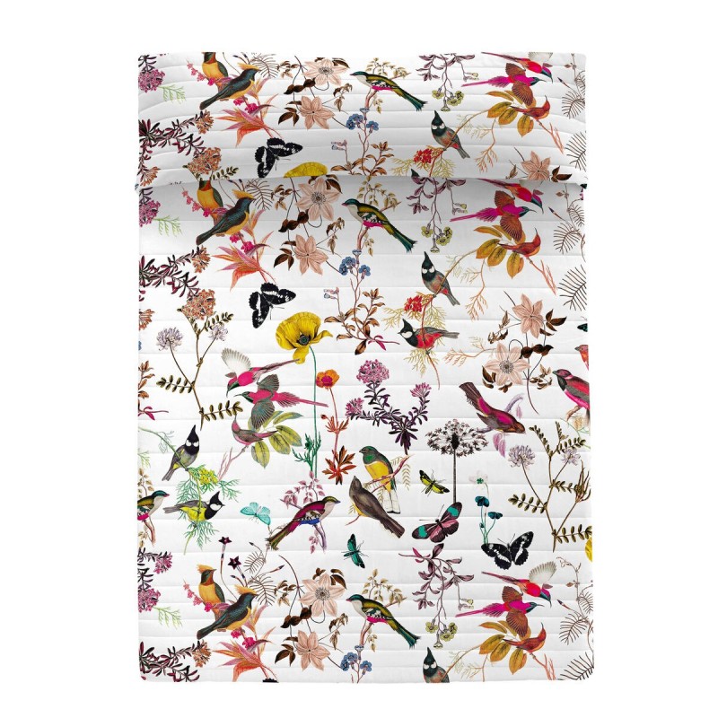 Couvre-lit HappyFriday HF Birds of paradise Multicouleur 180 x 260 cm