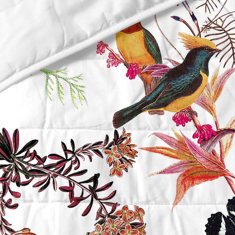 Couvre-lit HappyFriday HF Birds of paradise Multicouleur 270 x 260 cm