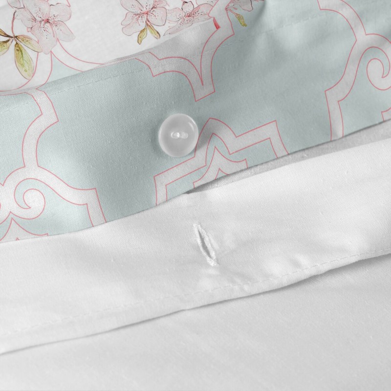 Housse de Couette HappyFriday Sakura Multicouleur 200 x 200 cm