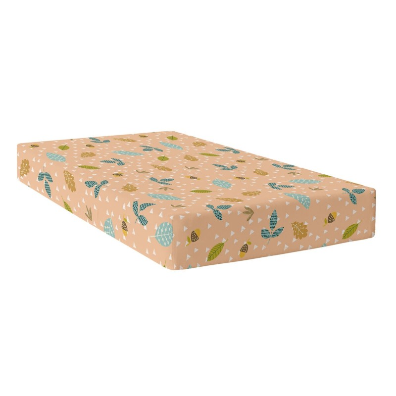 Drap housse HappyFriday Moshi Moshi Harvestwood Multicouleur 90 x 200 x 32 cm