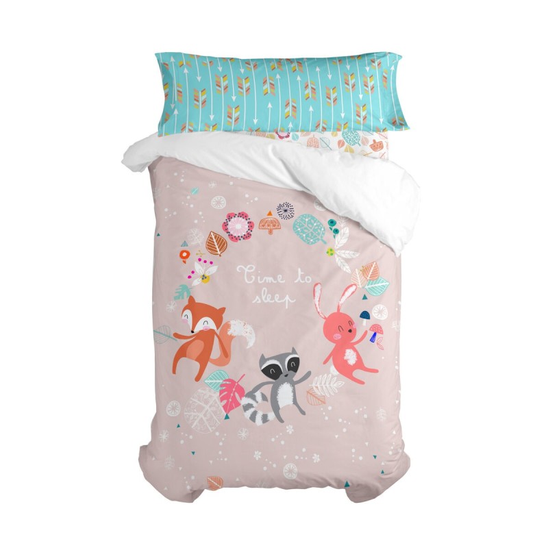 Parure de couette HappyFriday Moshi Moshi Fantasy Multicouleur Lit 1 persone 2 Pièces