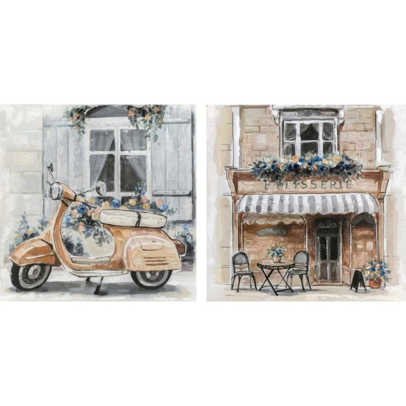 Toile DKD Home Decor Rue Traditionnel 90 x 3