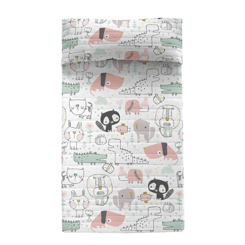 Couvre-lit HappyFriday Moshi Moshi Multicouleur 200 x 260 cm animaux