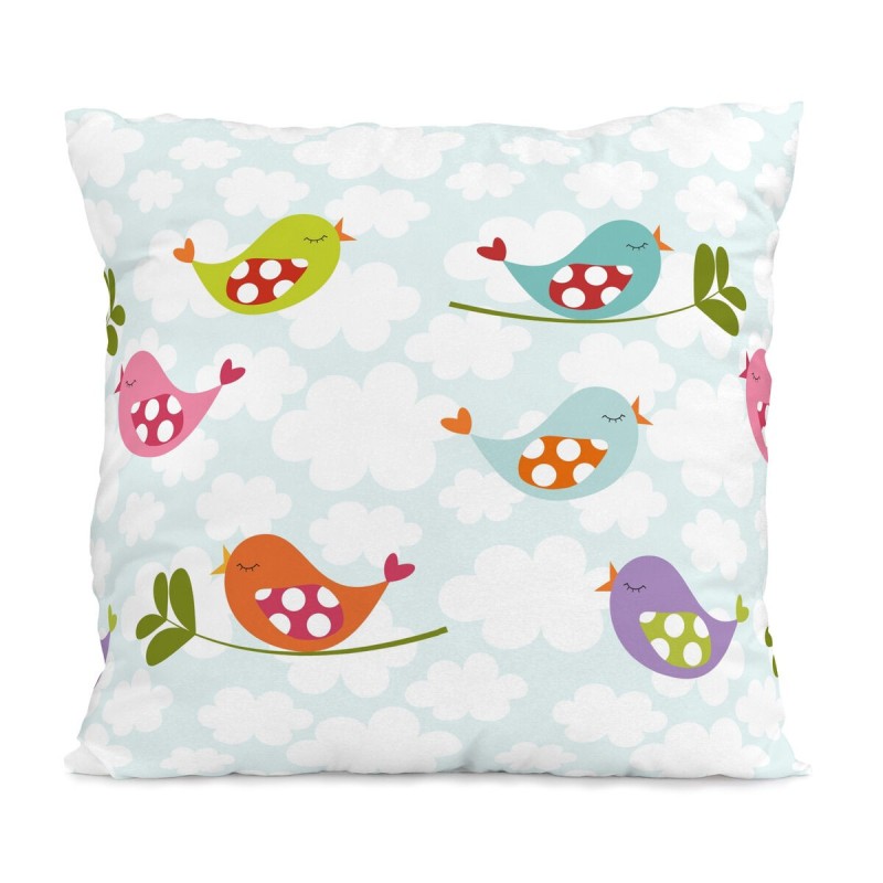 Parure de couette HappyFriday Mr Fox Little birds Multicouleur Lit 1 persone 2 Pièces