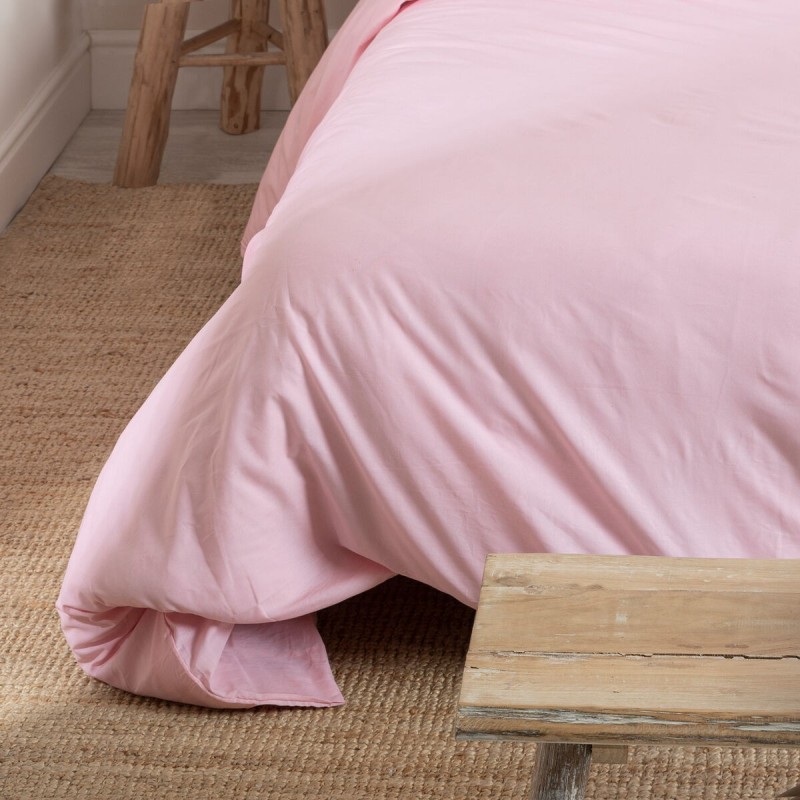 Housse de Couette HappyFriday Basic Rose clair 140 x 200 cm