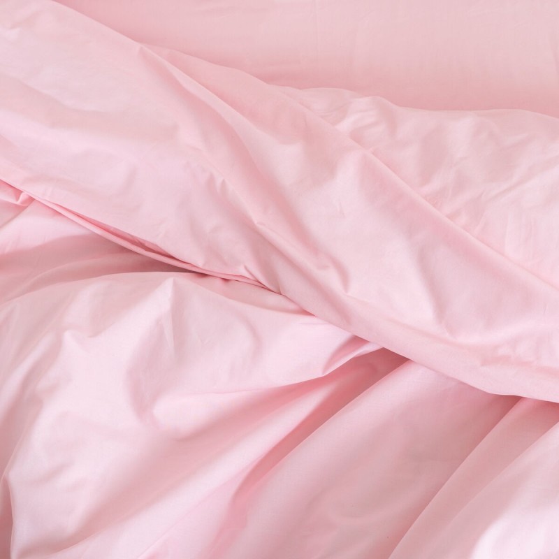 Housse de Couette HappyFriday Basic Rose clair 140 x 200 cm