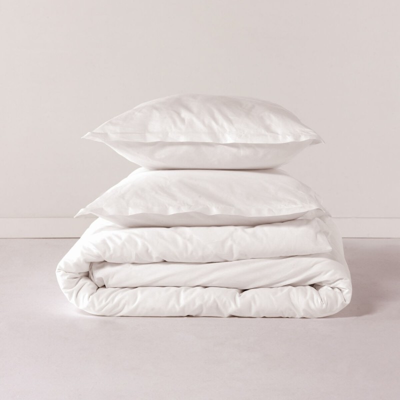 Housse de Couette HappyFriday Basic Blanc 155 x 220 cm