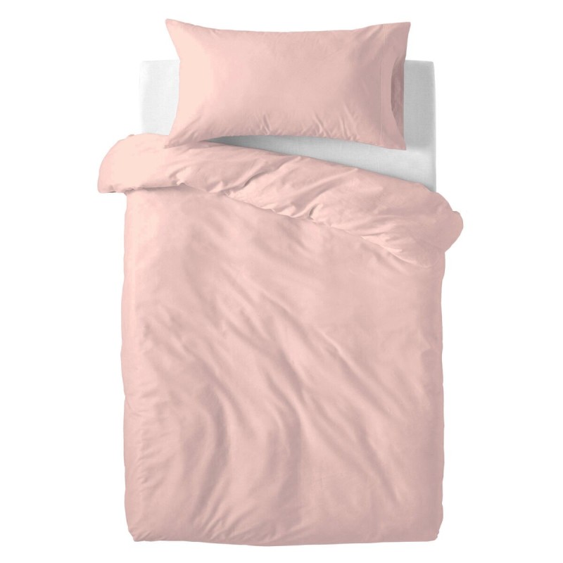 Parure de couette HappyFriday Basic Kids Rose clair Lit de bébé 2 Pièces