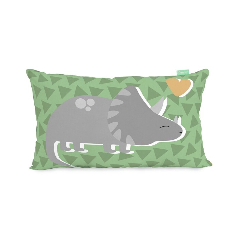 Housse de coussin HappyFriday Happydino Multicouleur 50 x 30 cm