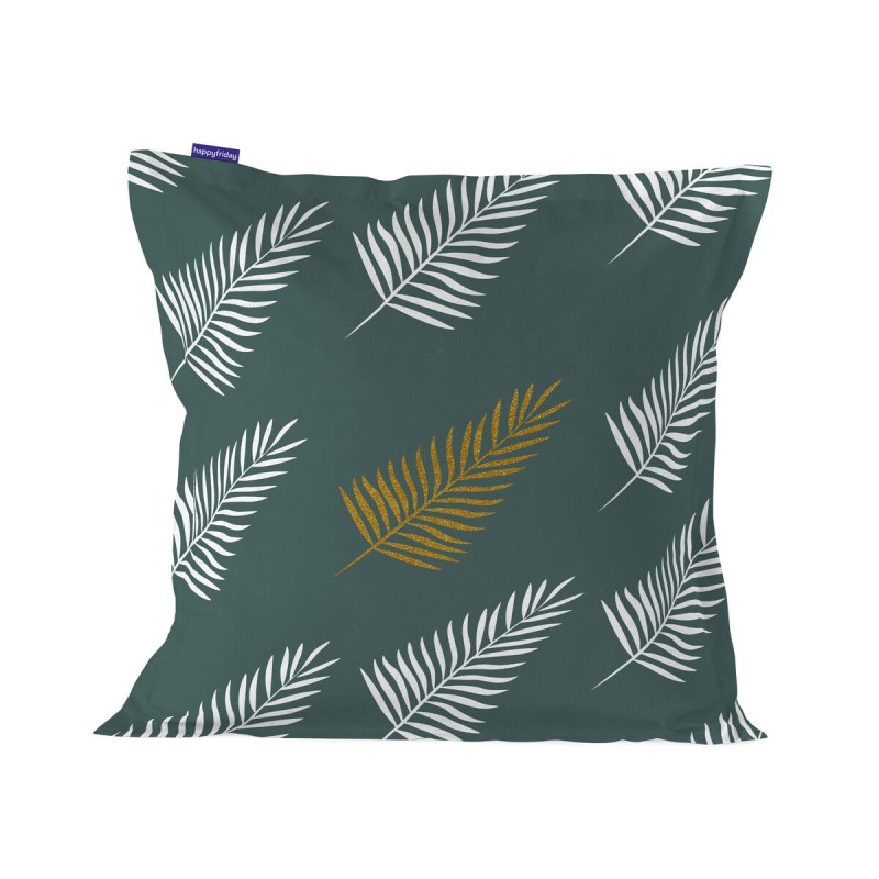 Housse de coussin HappyFriday Blanc Foliage mint Multicouleur 60 x 60 cm