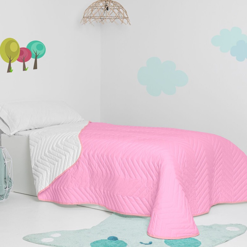 Couvre-lit HappyFriday Basic Kids Arista Rose 180 x 260 cm