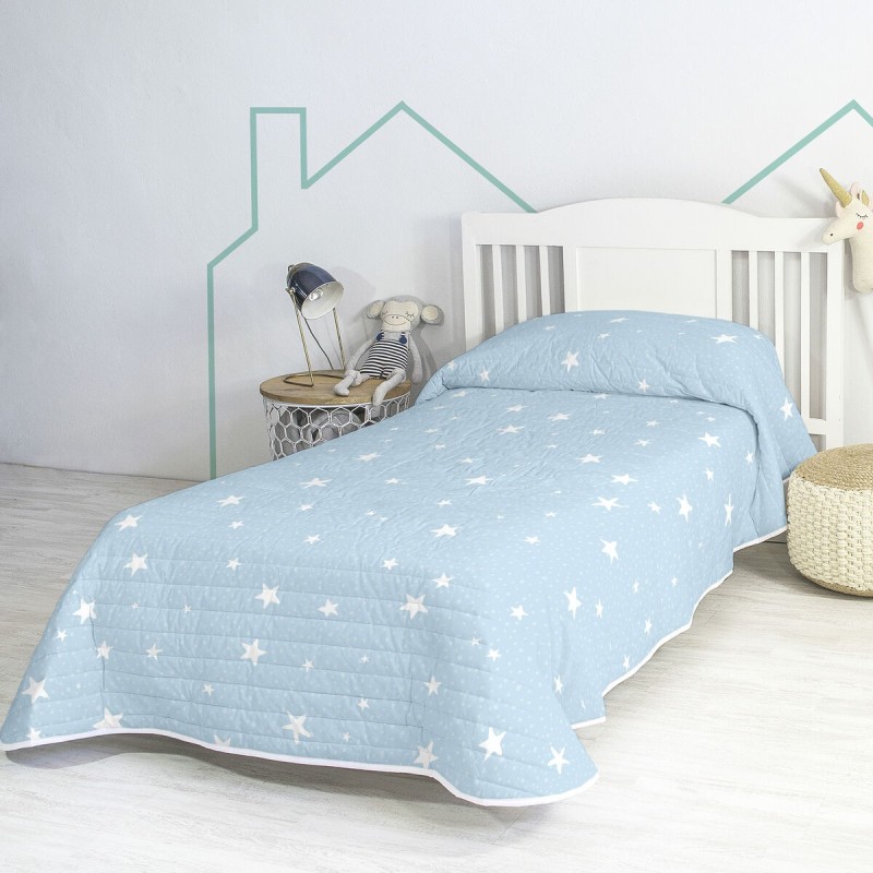 Couvre-lit HappyFriday BASIC KIDS Bleu 180 x 260 cm