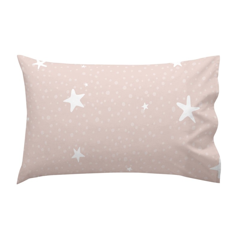 Parure de couette HappyFriday Basic Kids Rose Lit de bébé 2 Pièces