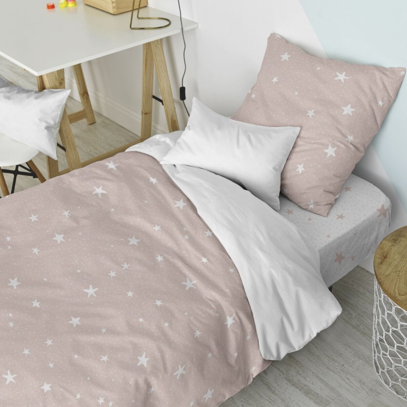 Parure de couette HappyFriday Basic Kids Rose Lit 1 persone 2 Pièces