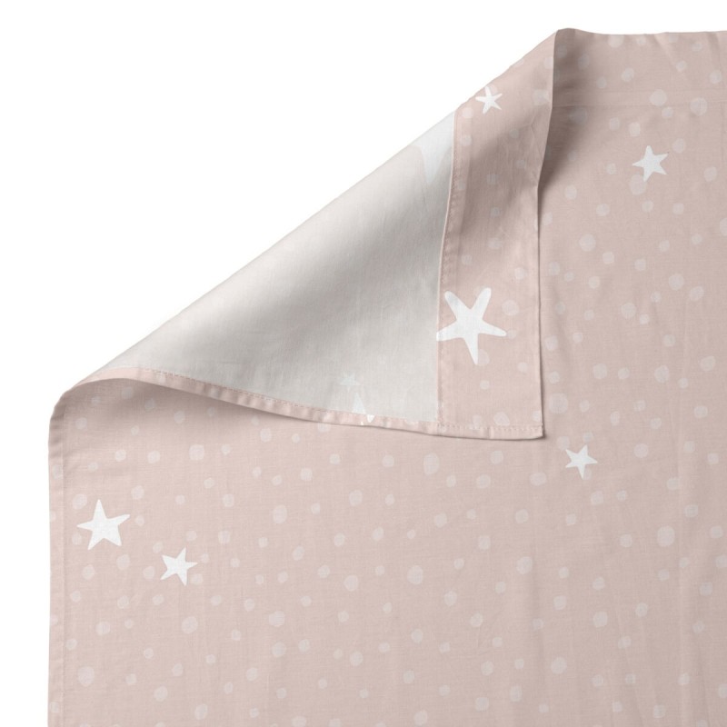 Jeu de draps HappyFriday Basic Kids Little star Rose Lit 1 persone 2 Pièces