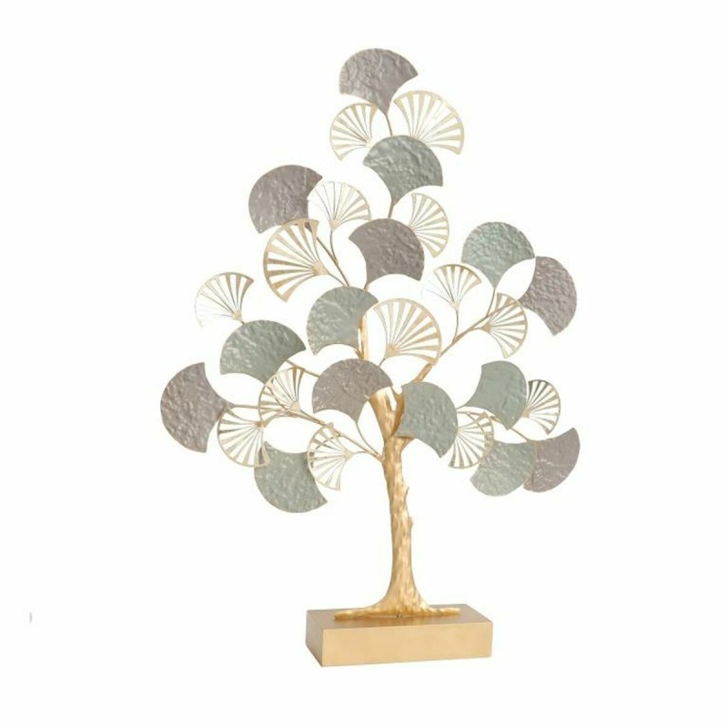 Figurine Décorative DKD Home Decor Arbre Doré Métal Multicouleur Moderne (64 x 11 x 87