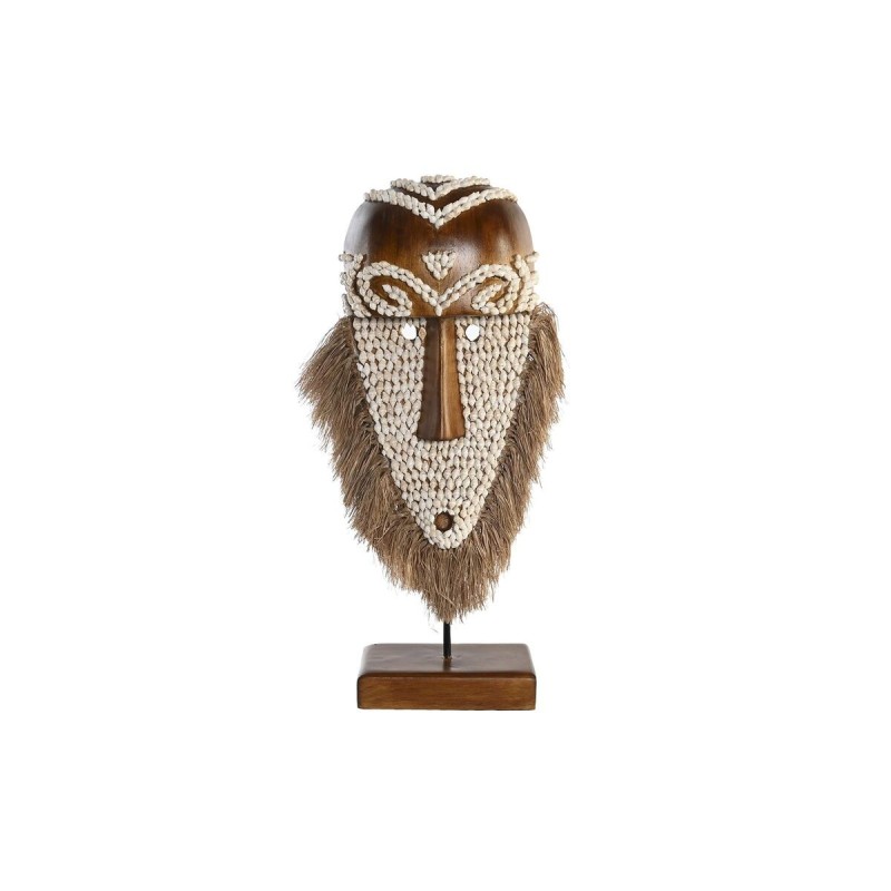 Figurine Décorative DKD Home Decor Naturel Masque Fibre (30 x 10