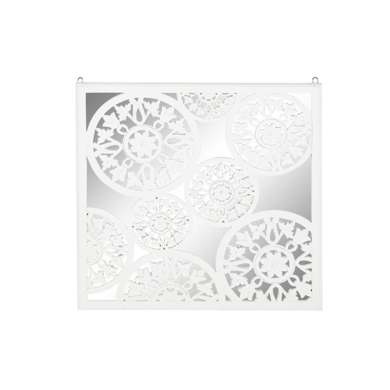 Décoration murale DKD Home Decor Miroir Blanc Bois MDF (90 x 1