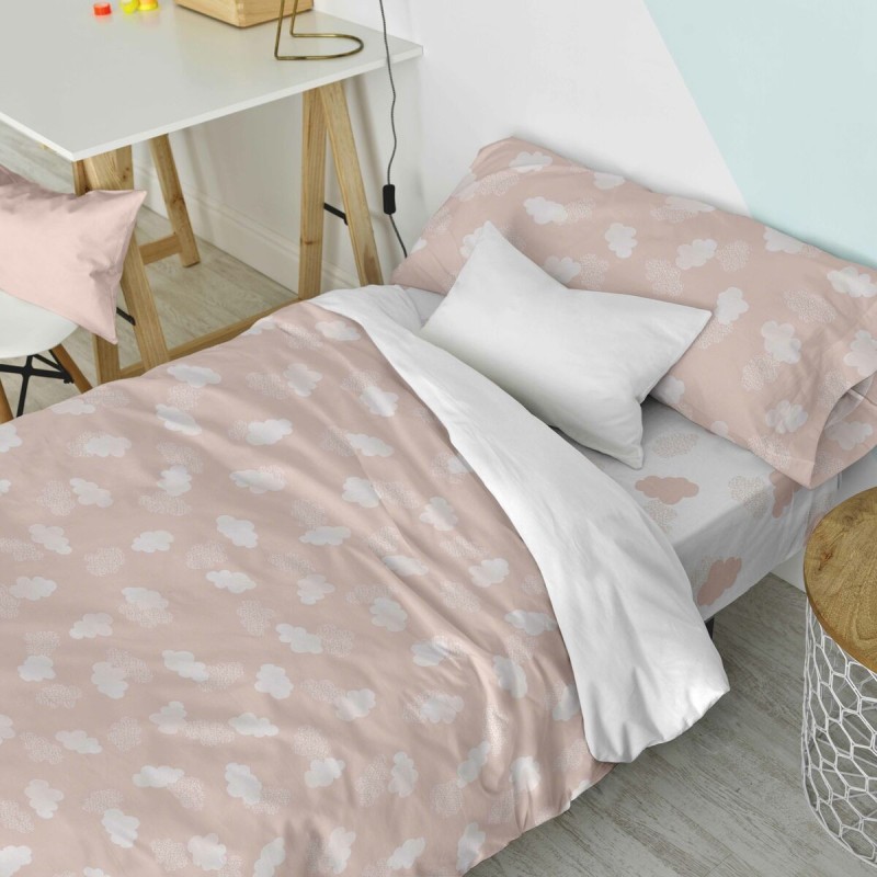 Parure de couette HappyFriday Basic Kids Rose Lit 1 persone 2 Pièces