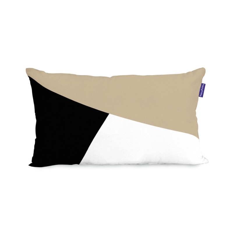 Housse de coussin HappyFriday Blanc Blush sand Multicouleur 2 Pièces