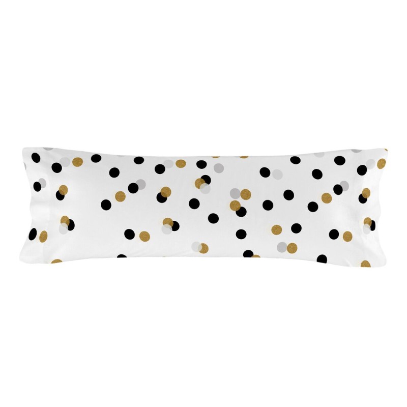 Taie d'oreiller HappyFriday Blanc Golden Dots Multicouleur 45 x 110 cm