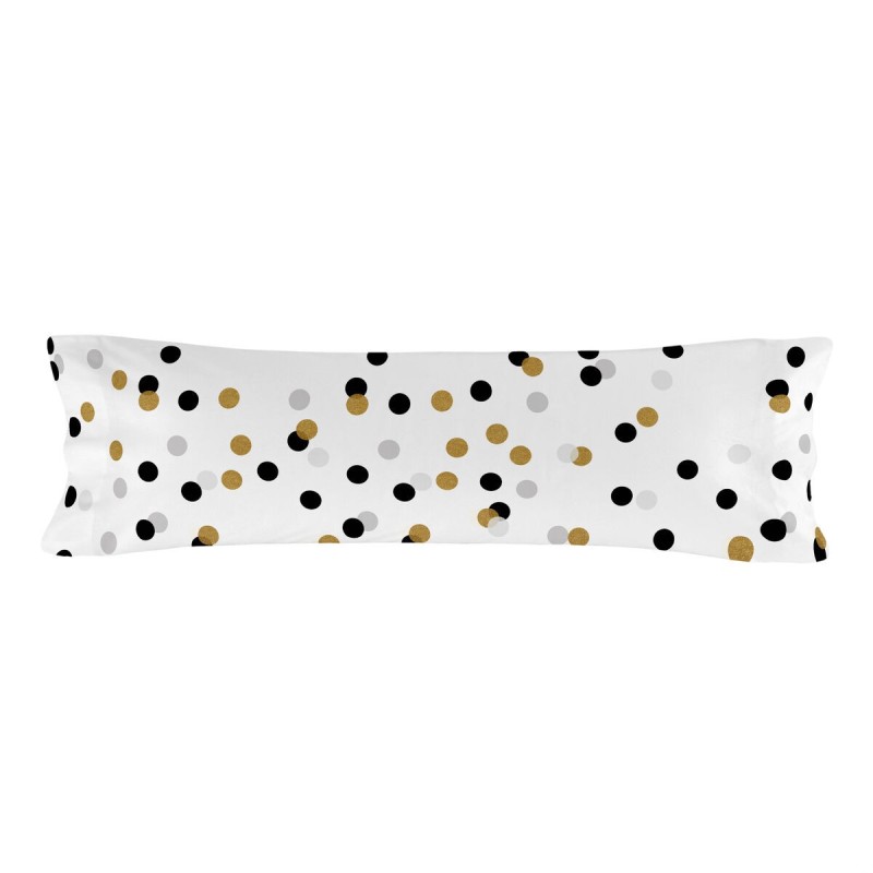 Taie d'oreiller HappyFriday Blanc Golden Dots Multicouleur 45 x 125 cm