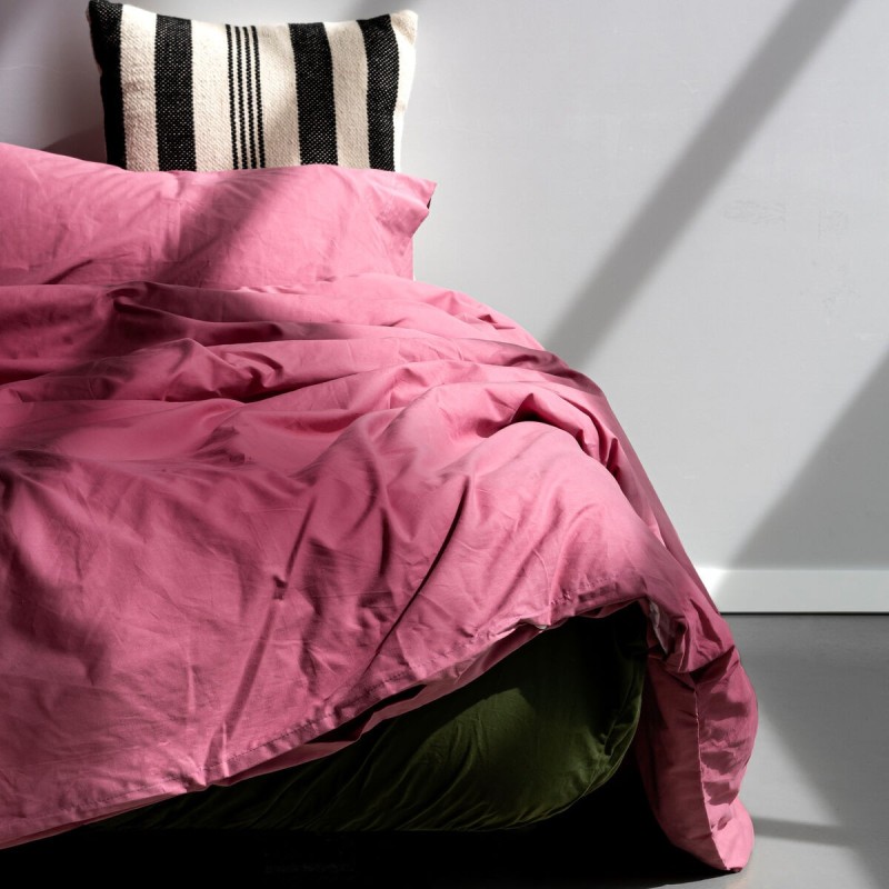 Housse de Couette HappyFriday Basic Magenta 240 x 220 cm