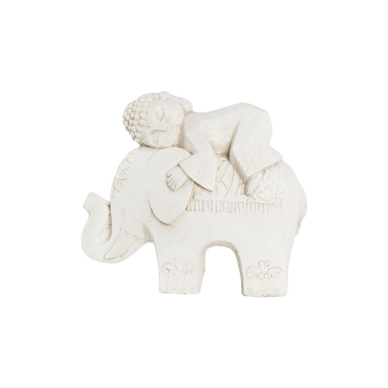 Figurine Décorative DKD Home Decor Blanc Eléphant Oriental 44 x 22 x 40 cm