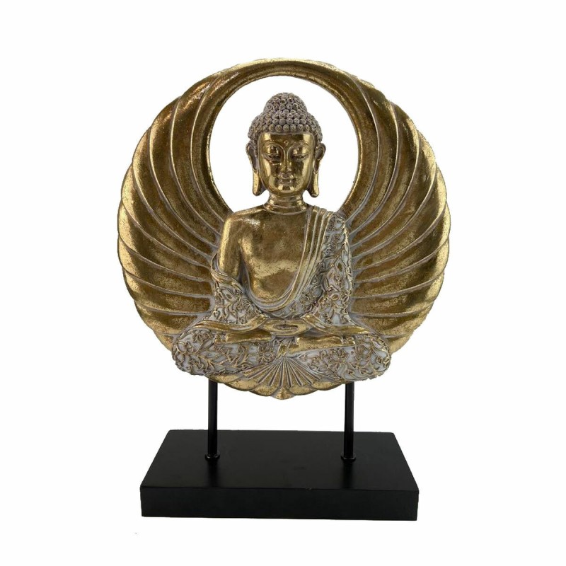 Figurine Décorative DKD Home Decor 25 x 8 x 33 cm Noir Doré Buda Oriental