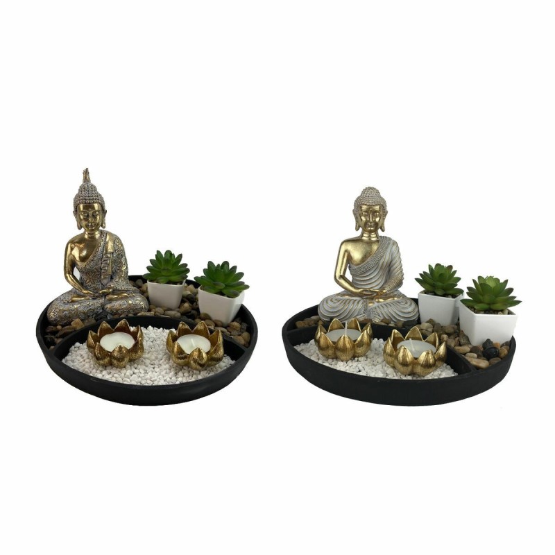 Figurine Décorative DKD Home Decor 26 x 26 x 18 cm Oriental Jardin (2 Unités)