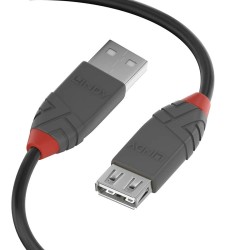 Câble USB LINDY 36702 Noir