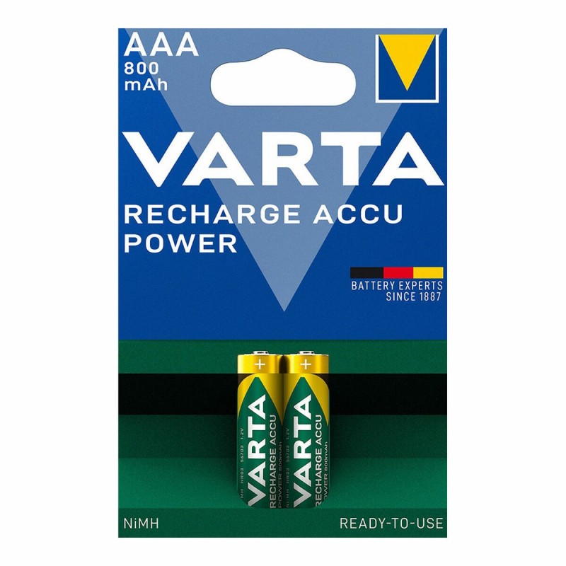 Piles Rechargeables Varta AAA 800MAH  2UD 1