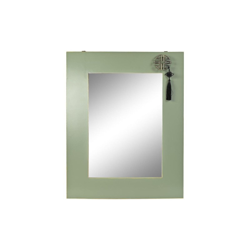 Miroir mural DKD Home Decor Rouge Vert Doré Oriental 70 x 2 x 90