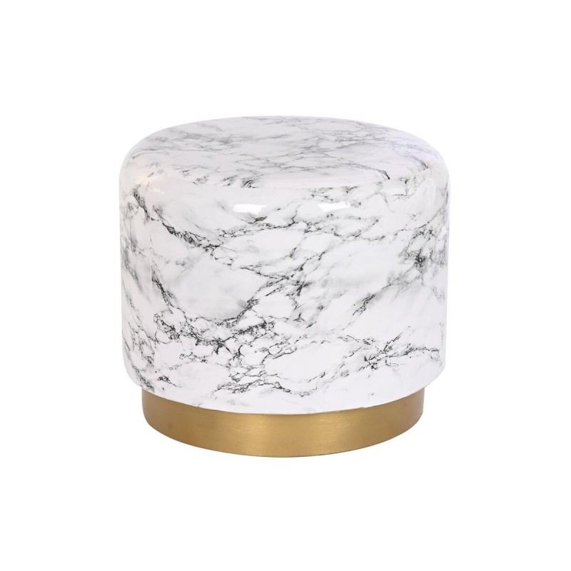 Table d'appoint DKD Home Decor Doré Blanc Fer (50 x 50 x 45 cm)