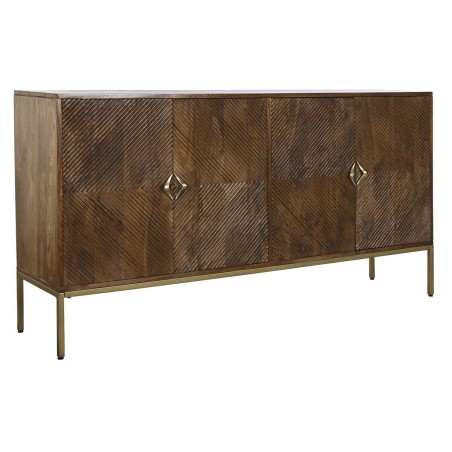 Buffet DKD Home Decor Doré Brun foncé Métal Bois de manguier 170 x 40 x 90 cm