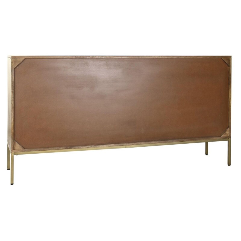 Buffet DKD Home Decor Doré Brun foncé Métal Bois de manguier 170 x 40 x 90 cm