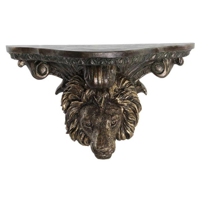 Etagère DKD Home Decor Doré Lion Résine (36