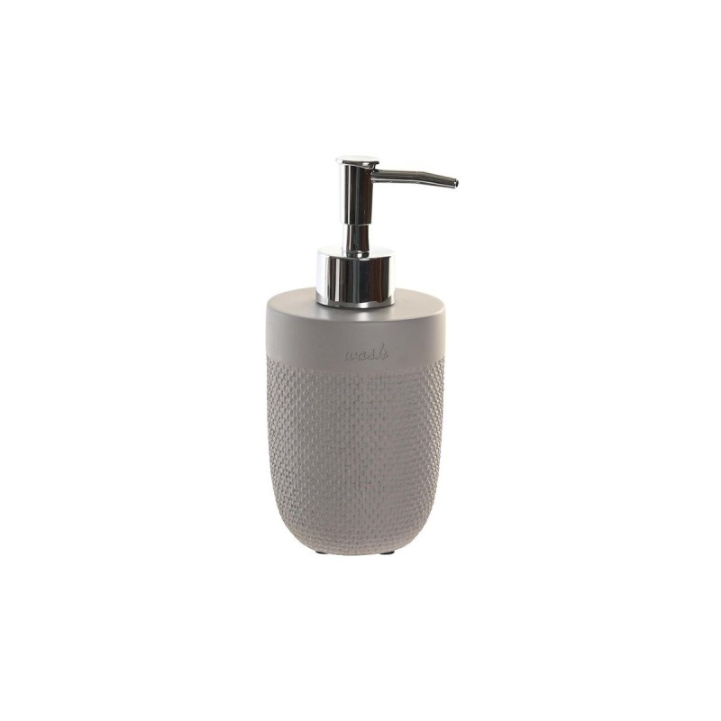 Distributeur de Savon DKD Home Decor Gris Ciment polypropylène