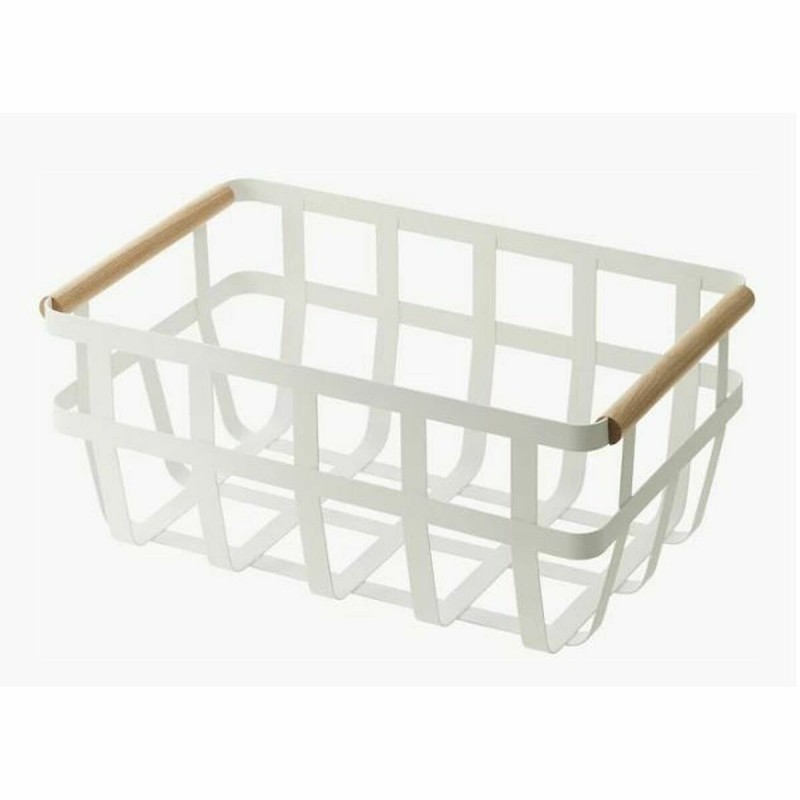 Panier Multi-usages DKD Home Decor Blanc Naturel Métal Pin 36 x 22 x 15