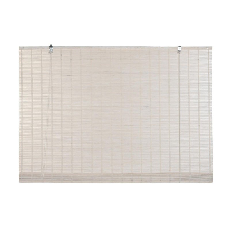 Store à enrouleur DKD Home Decor Vernis Blanc Bambou 120 x 2 x 230 cm