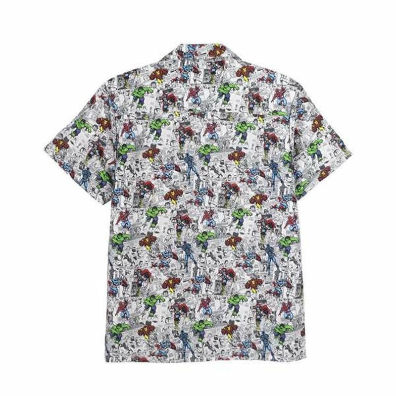 T-shirt à manches courtes homme Marvel Gris clair